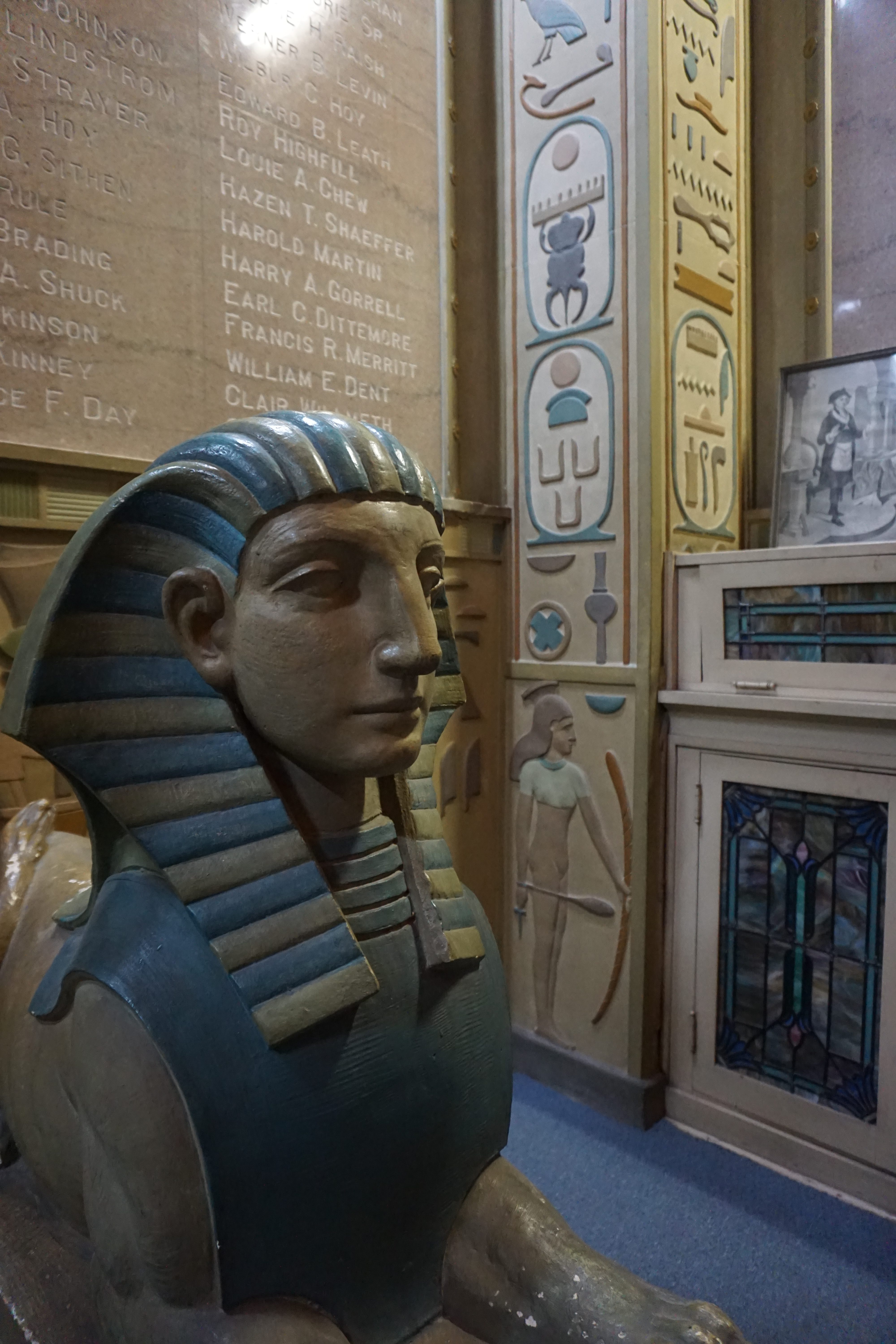 Egyptian Room, Masonic Temple, Atchison, KS | Egyptology at Johnson