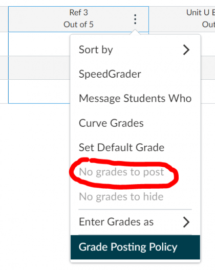 Tip! Why cant I mute grades in Canvas anymore? (Or, what do these eye-cons mean?)