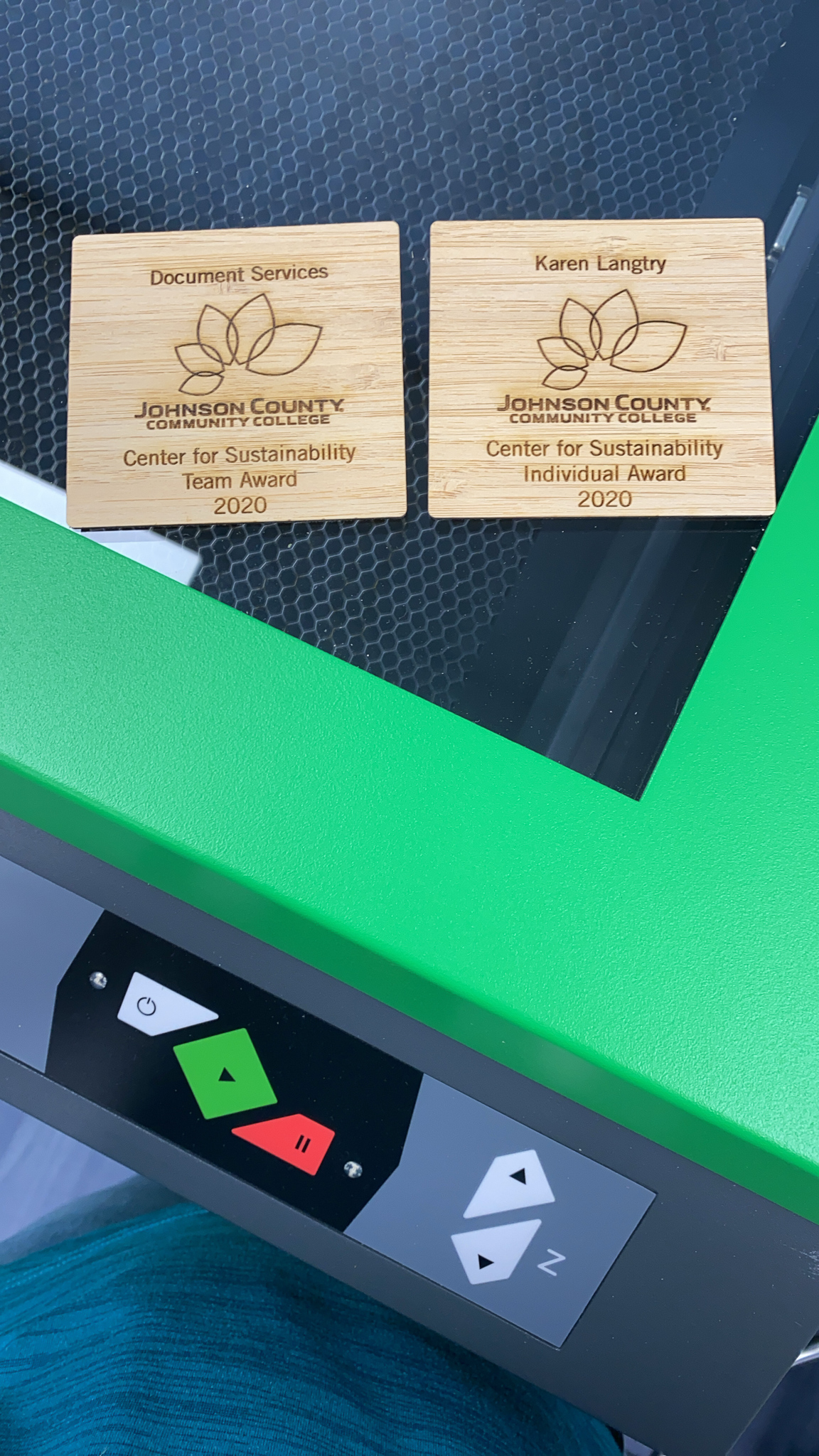 Award Plaques on Bamboo - Laser Cutter