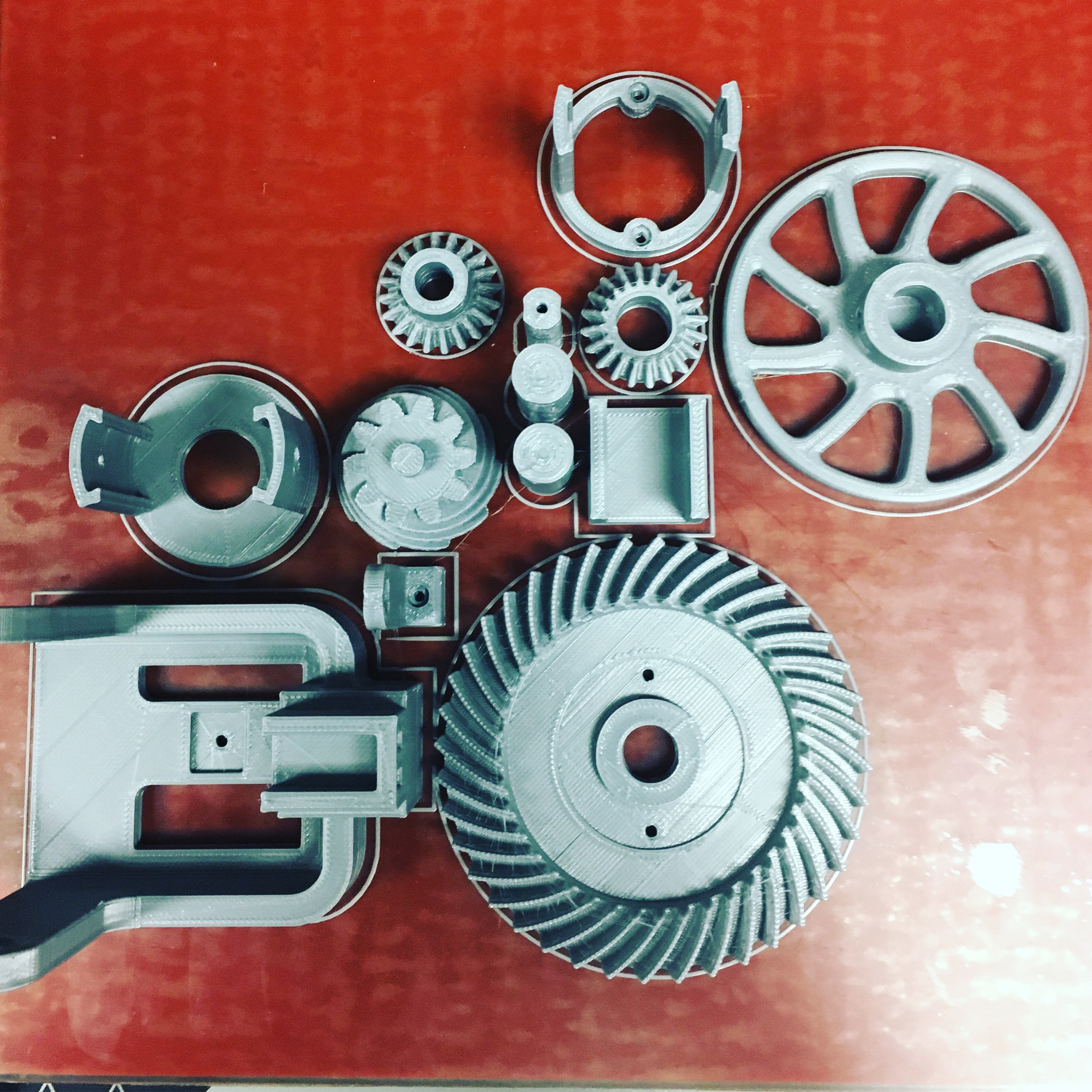 Gears and Motor - Lulzbot Printer