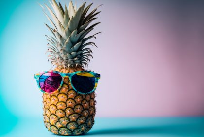 sunglasses on a pineapple