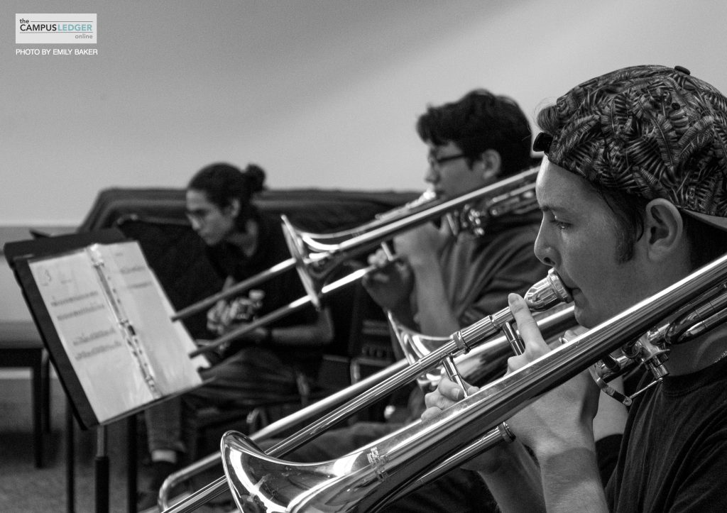 Pep band practices for home games The Campus Ledger