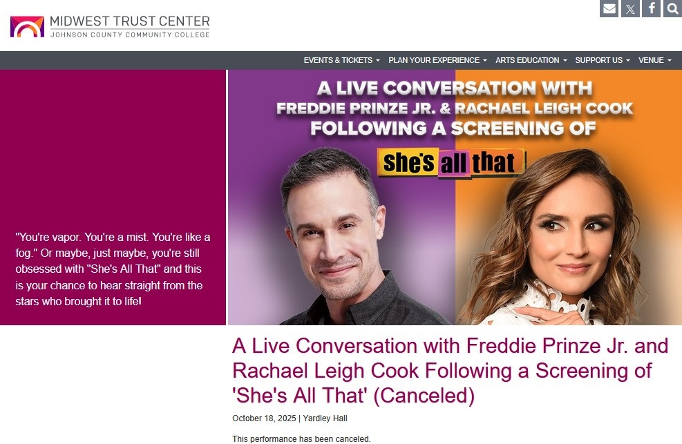 She’s All That’s Rachael Leigh Cook And Freddie Prinze Jr. Almost Reunited On Stage At JCCC
