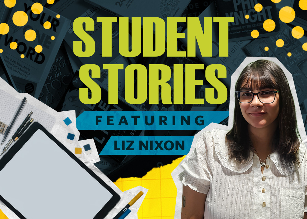JCCC Alumni Liz Nixon Joins Student Stories To Talk Graphic Design