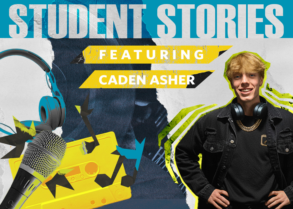 Musician Caden Asher Shares His Story With The Messenger’s Student Stories