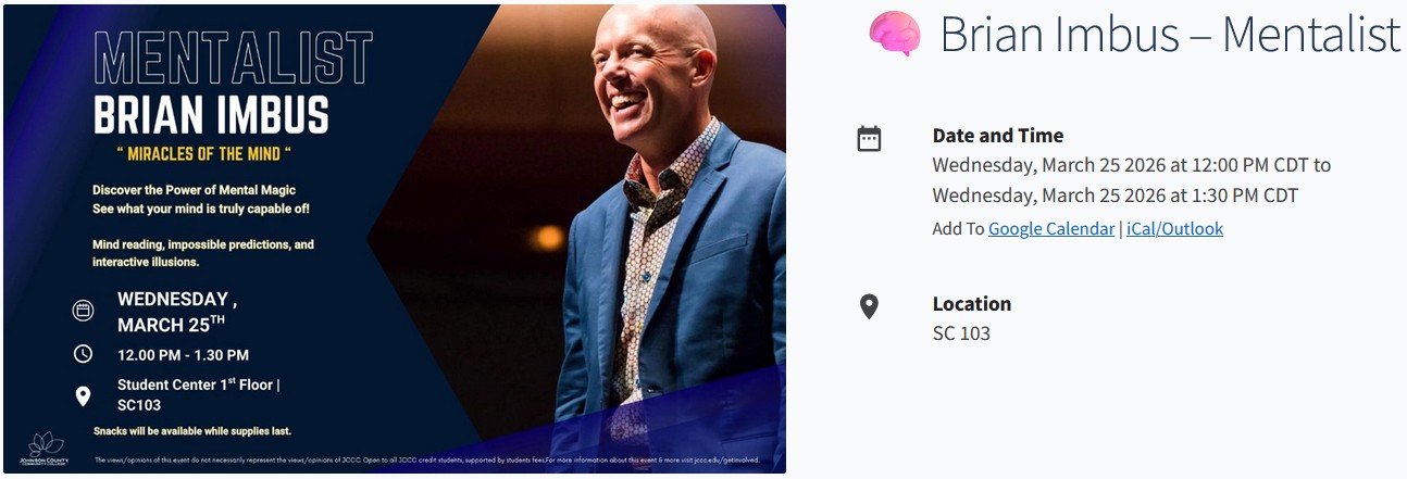Prepare To Be Entertained With Mentalist Brian Imbus